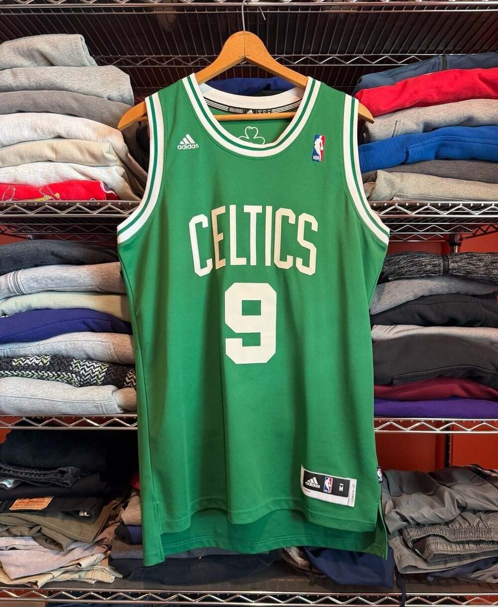 Adidas Rajon Rondo Boston Celtics #9 NBA Basketball Jersey Men Medium